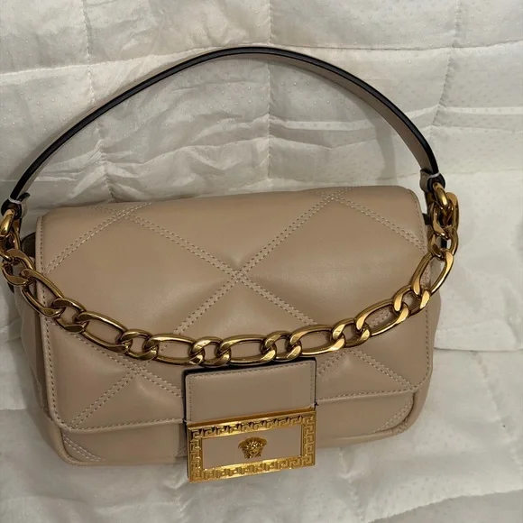 Versace Quilted Shoulder Bag -NWOT - Picture 2 of 7